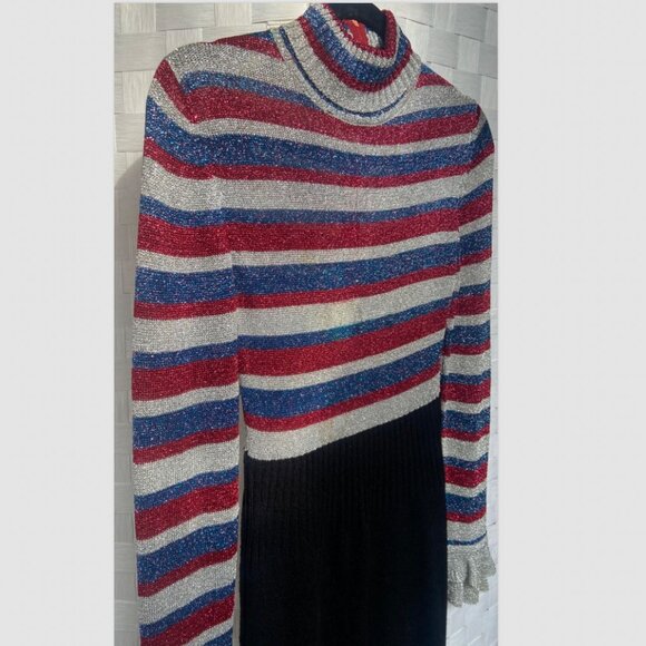 Vintage International Boutique Long Sparkle Knit Maxi Dress Hong Kong S TALL - Picture 2 of 9